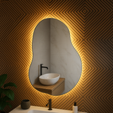 Espelho Forma Livre Com LED Decorativo