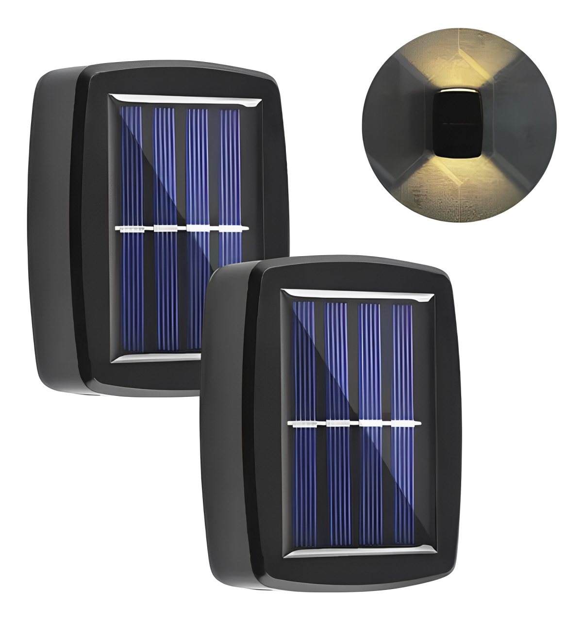 Luminária Solar de Parede para Jardim e Fachadas
