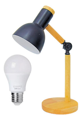 Luminária Retrátil Wood – Design Escandinavo com Toque Natural