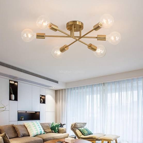 Lustre Nórdico Dourado – Design Atemporal com Toque Moderno