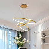 Aurora Dourada Mid – 3 Aros de Luz em Movimento