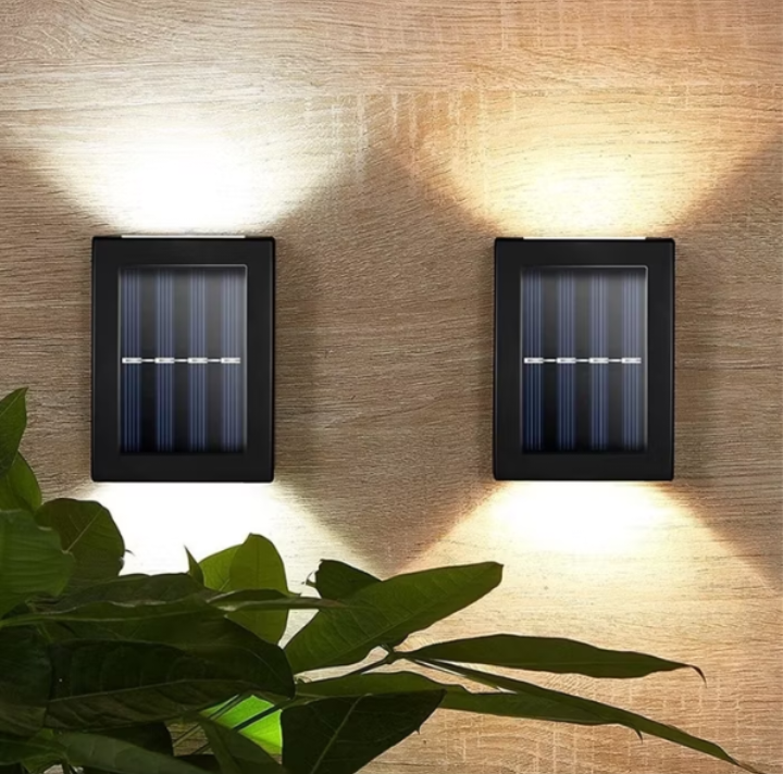 Luminária Solar de Parede para Jardim e Fachadas