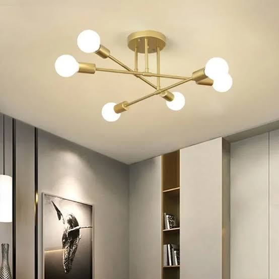 Lustre Nórdico Dourado – Design Atemporal com Toque Moderno