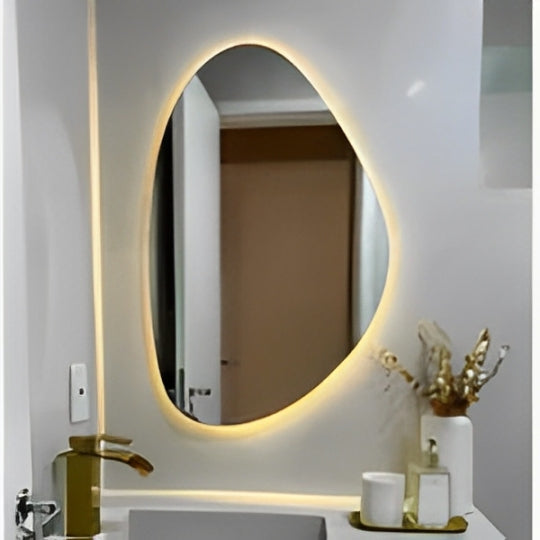 Espelho Forma Livre Com LED Decorativo